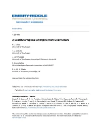 A Search for Optical Afterglow from GRB 970828