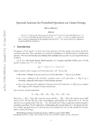 Spectral Analysis for Perturbed Operators on Carnot Groups