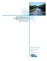 Upper Merrimack and Pemigewasset River Study Field Program Draft Data Report, New England District US Army Corps of Engineers