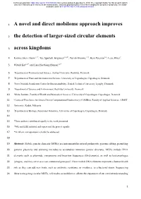 A Novel and Direct Mobilome Approach Improves the Detection of Larger-Sized Circular Elements Across Kingdoms