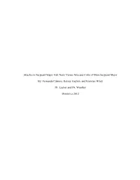 Attacks on Sergeant Major Fish Nests Verses Size and Color of Male Sergeant Major