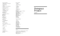 Danspace Project Sta! Board of Directors