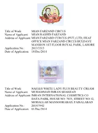 Mian Farzabd Curcus