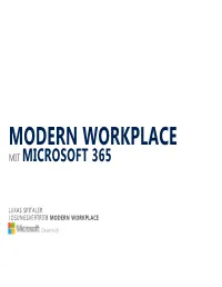 Modern Workplace Mit Microsoft 365