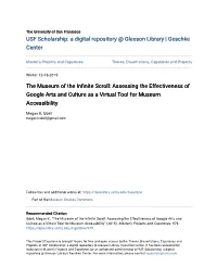 The Museum of the Infinite Scroll: Assessing the Effectiveness of Google Arts and Culture As a Virtual Tool for Museum Accessibility