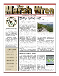 What Is a Healthy Forest?