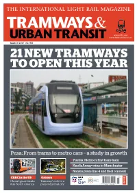 21 New Tramways to Open This Year