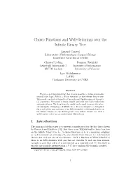 Choice Functions and Well-Orderings Over the Infinite Binary Tree