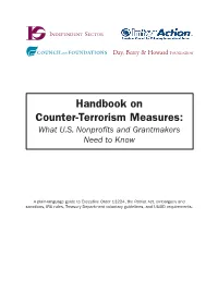 Handbook on Counter-Terrorism Measures: What U.S