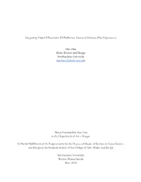 Integrating Visual Effects Into 2D Platformer Games to Enhance Play Experiences