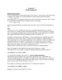 Lecture23 Shell Scripting II