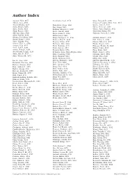Author Index