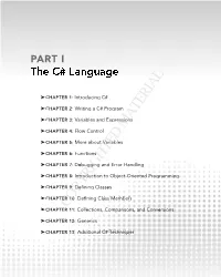 COPYRIGHTED MATERIAL ➤CHAPTER 11: Collections, Comparisons, and Conversions