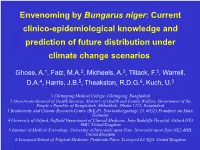 Envenoming by Bungarus Niger: Current Clinico-Epidemiological Knowledge and Prediction of Future Distribution Under Climate Change Scenarios