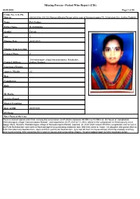 Missing Person - Period Wise Report (CIS) 06/08/2020 Page 1 of 50