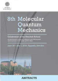 Molecular Quantum Mechanics