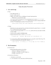 Unix Security Overview: 1