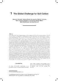 1 the Global Challenge for Soil Carbon