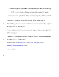 A Vulnerability-Based Approach to Human-Mobility Reduction for Countering