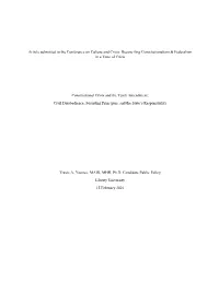 Constitutional Crisis and the Tenth Amendment: Civil Disobedience, Founding Principles, and the State’S Responsibility