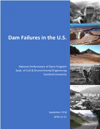 Dam Failures in the U.S