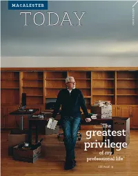 Download Issue PDF the Spring 2020 Issue of Macalester Today Is Available for Viewing In