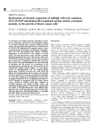 Involvement of Elevated Expression of Multiple Cell-Cycle Regulator, DTL