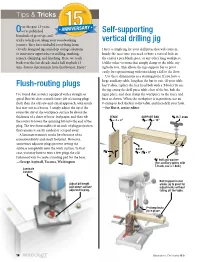 Self-Supporting Vertical Drilling Jig Flush-Routing Plugs