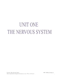 The Nervous System Unit One: Source