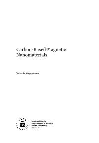 Carbon-Based Magnetic Nanomaterials