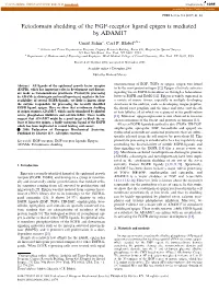 Ectodomain Shedding of the EGF-Receptor Ligand Epigen Is Mediated by ADAM17