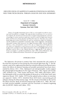 Methodology Identification of Mapped Ice-Margin