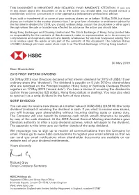 Scrip Dividend in the Form of New Shares