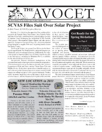 SCVAS Files Suit Over Solar Project