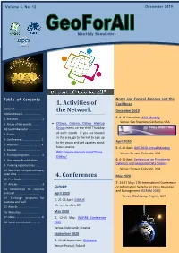 1. Activities of the Network 4. Conferences
