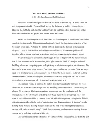Exodus, by Peter Enns, Lecture 4