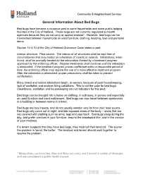 General Information About Bed Bugs