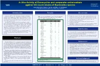 In Vitro Activity of Eravacycline and Comparator Antimicrobials Against