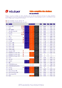 Liste Des Chaînes