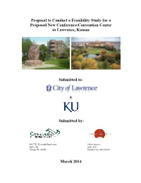 Proposal to Conduct a Feasibility Study for a Proposed New Conference/Convention Center in Lawrence, Kansas