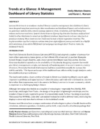 Trends at a Glance: a Management Dashboard of Library Statistics | Morton-Owens and Hanson 37