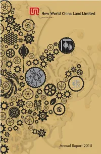 2015 Annual Report New Business Opportunities and Spaces Which Rede Ne Aesthetic Standards Breathe New Life Into Throbbing and a New Way of Living