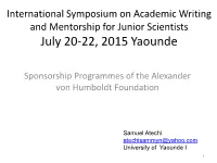 Alexander Von Humboldt Foundation