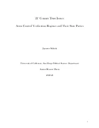 Arms Control Verification Regimes and Their State Parties