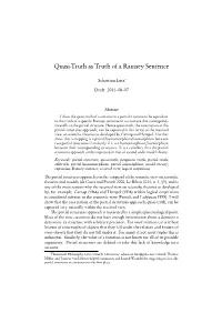 Quasi-Truth As Truth of a Ramsey Sentence