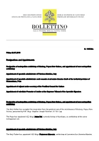 Resignations and Appointments