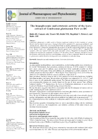 The Hypoglycemic and Cytotoxic Activity of the Leave Extract Of