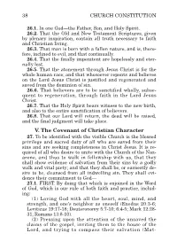 V. the Covenant of Christian Character 27