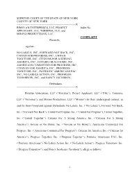 X RIMYLAN ENTERPRISES, LLC, PROJECT Index No