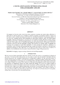 A Novel Geotagging Method Using Image Steganography and Gps